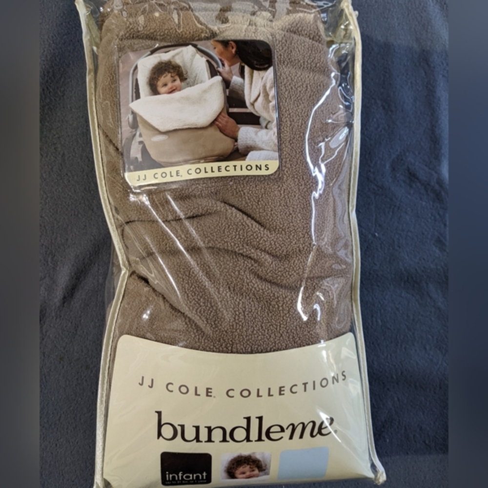 car seat/stroller cover brown tan JJ Cole bundle me